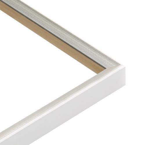 ~Avalanche Bevel  19w x 37h White/Silver